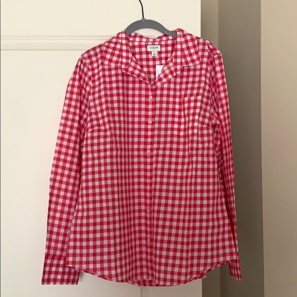 J. Crew Gingham Button Down